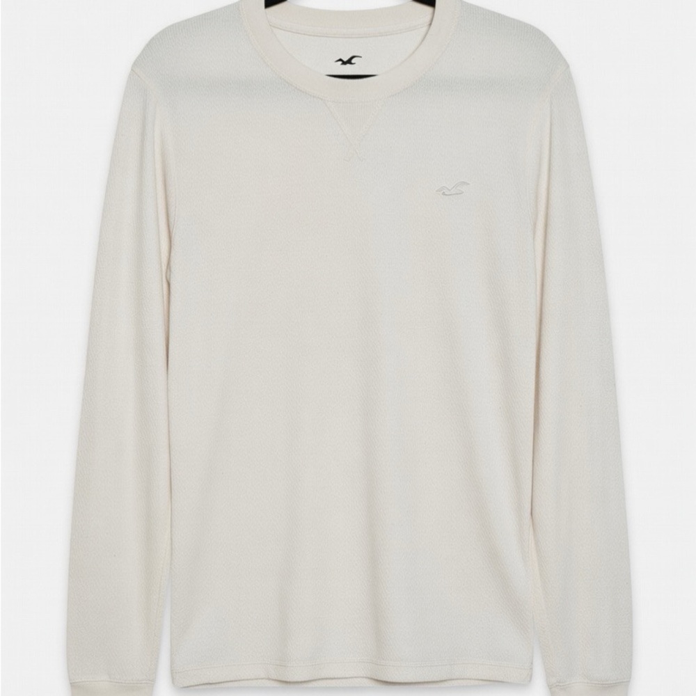 Hollister Cream Long Sleeve Tee